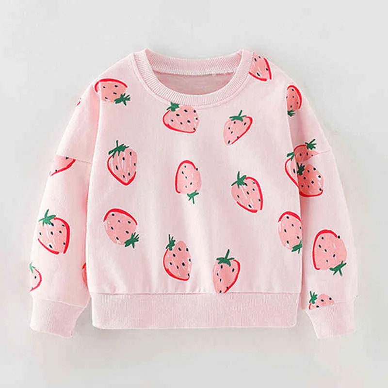 100% spugna di cotone maglione marchio di qualità bambini t-shirt tee camicetta infantile neonata vestiti bambini felpe con cappuccio ragazze top felpe 220115