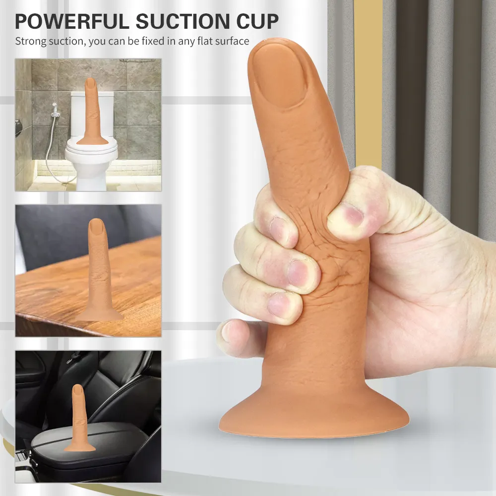 Massaggio Finger Plug anale con potenti ventose Giocattoli sessuali coppia Butt Plug Masturbatore femminile G-spot Stimolatore vaginale Prodotti adulti