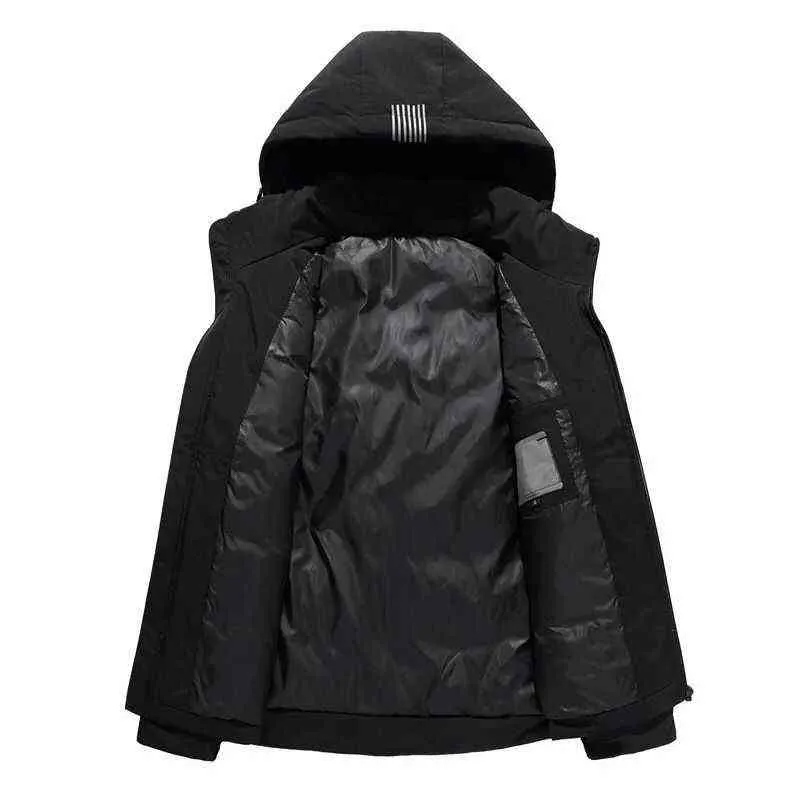겨울 자켓 남자 2021 새로운 남성과 여성 커플 컬러 흑백 두꺼운 한국 자켓 짧은 섹션 실내 및 실외 Y1103
