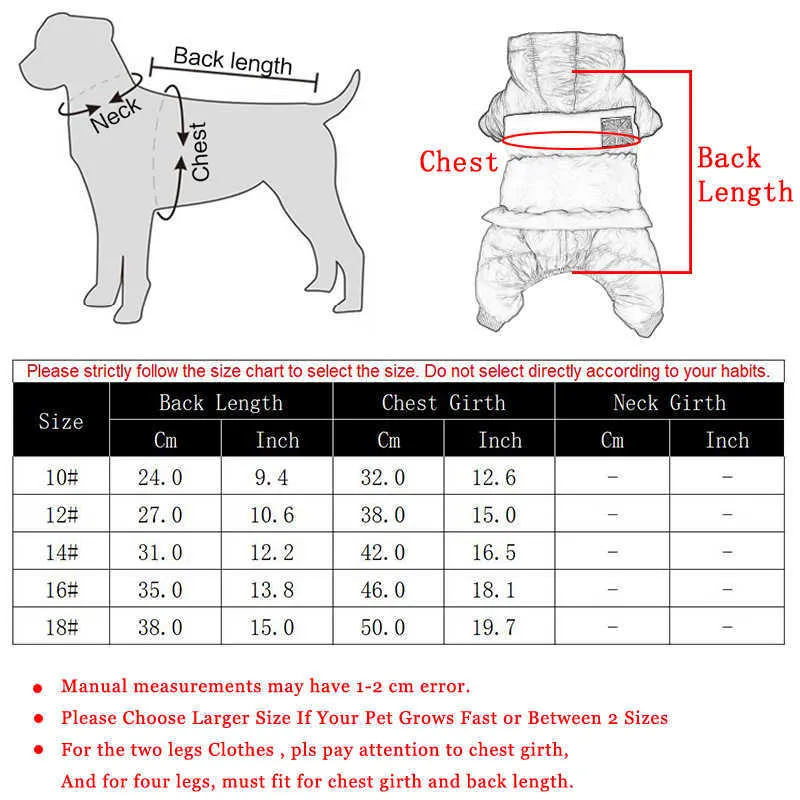 犬の服の冬の暖かいペットコートのための冬の暖かいペットコート防水フード付き子犬犬のジャケットジャンプスーツチワワのフレンチブルドッグ服211007