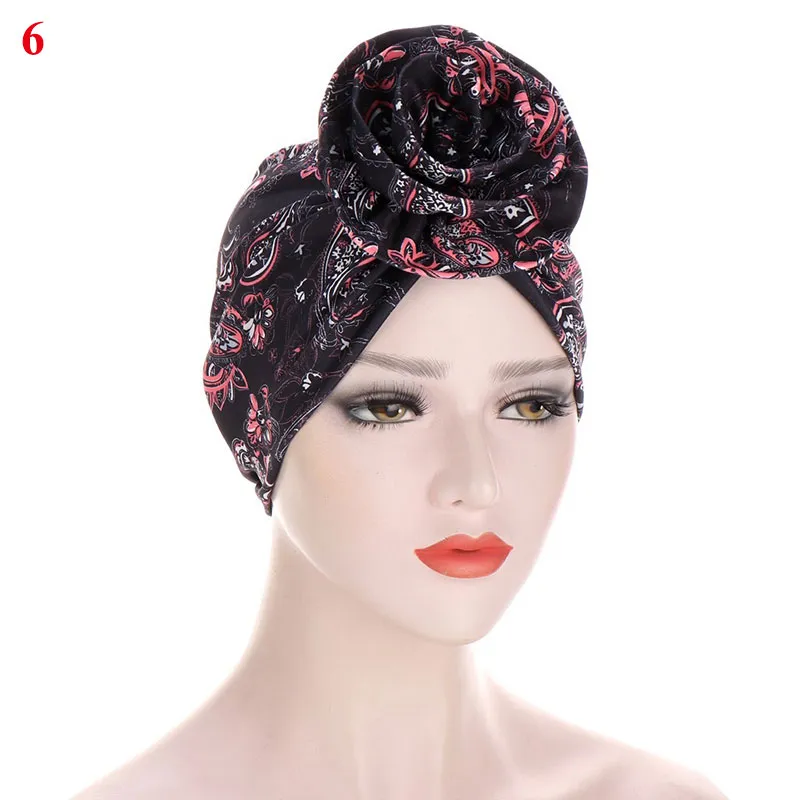 Moda Muzułmanin Turban Kapelusz Czapka Kapelusz Sleep Hat Night Cap Headscarf Head Cover Fablones Stretch Bandana Head Wrap Długi Szalik