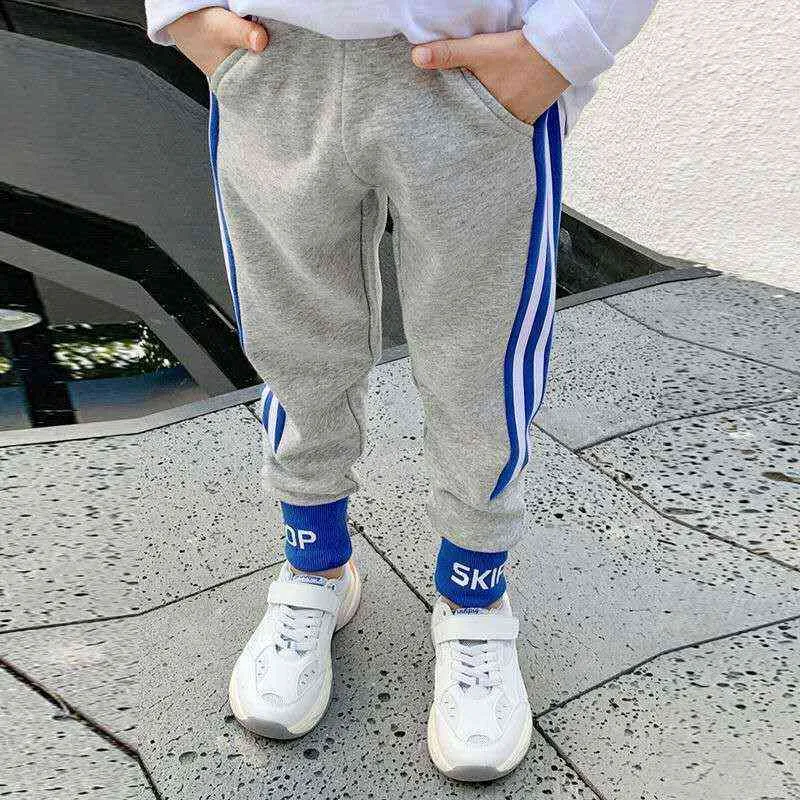 Childen Sweatpants for Boy Sports Trousers Baby Cotton Casual Pants Kids Outwear Pant Clothing 211103