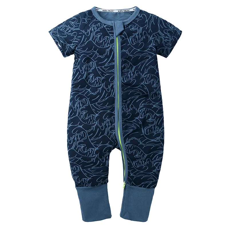 Baby Romper Boys Boys Girls Angsuit Outfits с коротким рукавом Одежда младенца унисекс младенцы одно-кусочки коробки Roupas de bebes