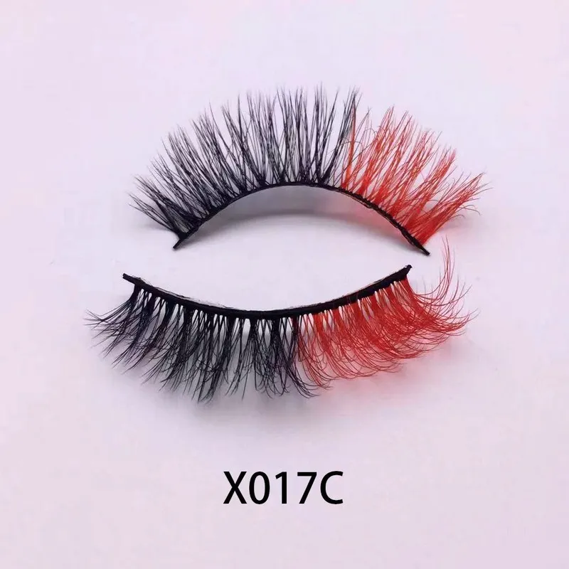 3D faux mink lashes color false eyelashes thick and exaggerated eyelash personality fake lashes beauty eye lash extension6801138