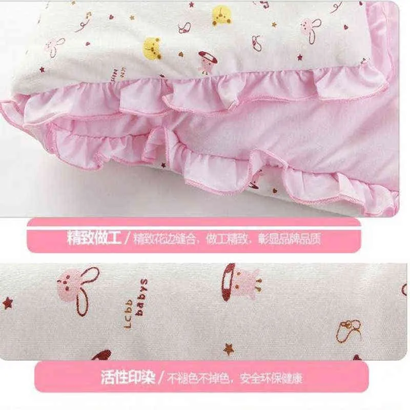 Cute Baby Anti-Kick Sleeping Bag Cotton Envelope Blankets Cartoon born Swaddle Wrap 211105