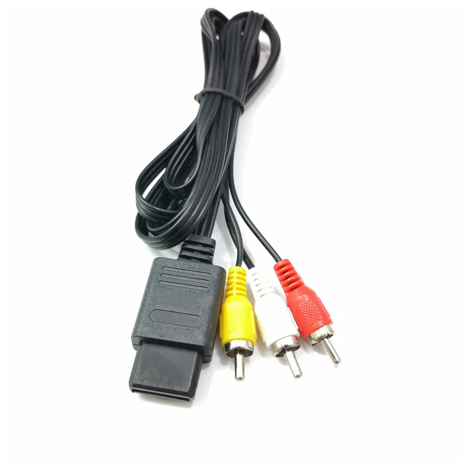 Pour les câbles de commutation Nintends 1.8m / 180cm Console de jeu vidéo AV Câble de câble Vidéo pour SNES Game Cube Accessoires de jeu vidéo