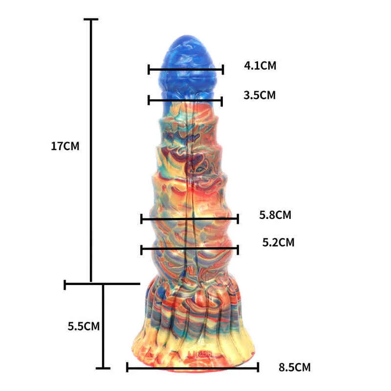 Nxy dildo's anale speelgoed nieuwe kleur silicagel plug toren gevormde gesimuleerde penis vrouwelijke masturbatie plezier speelgoed 0225