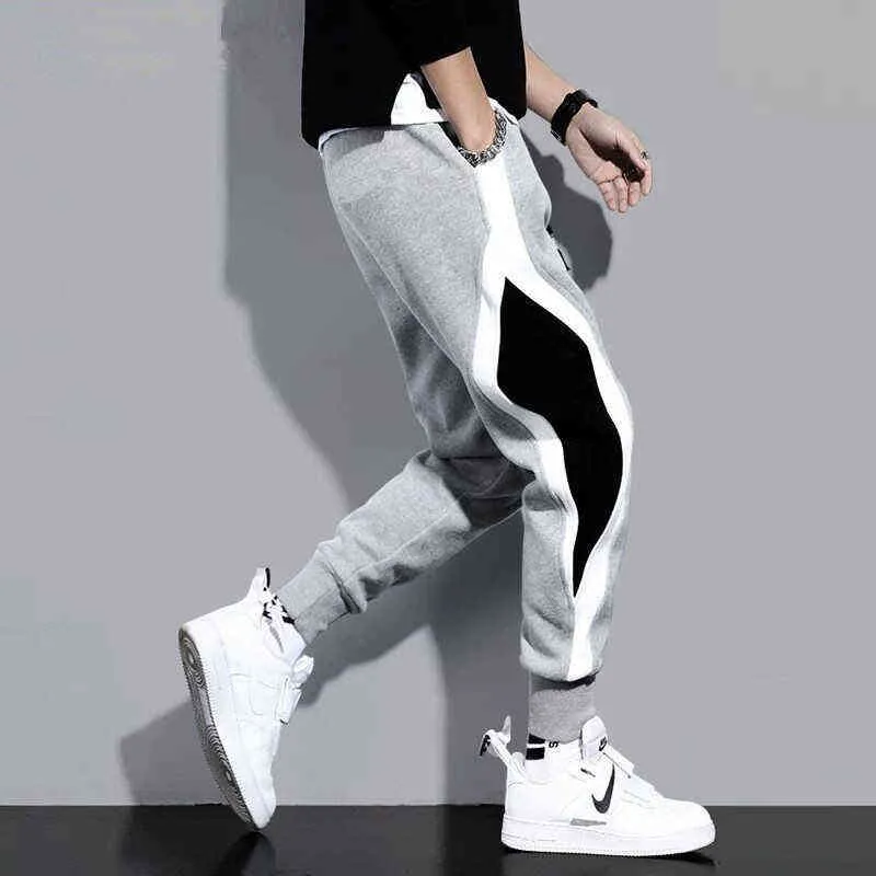 Plus Storlek Harembyxor Mens joggare Loose Korean Fashion Casual Pants Hip Hop Sweatpants Cargo Byxor Män 5XL Streetwear G220224