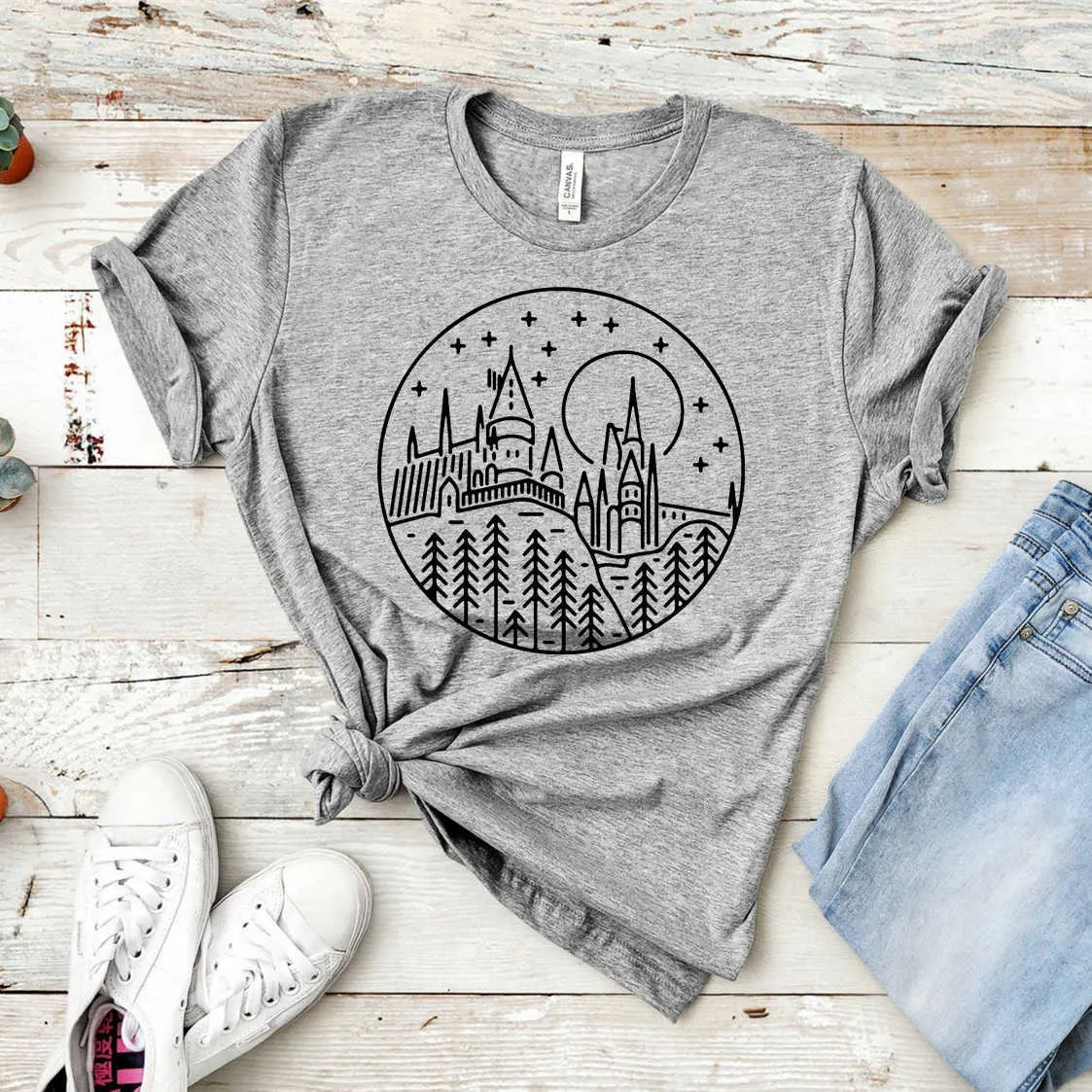 2020 Poudlard T-shirt Castle Poudlard est ma chemise d'assistant maison HP Film inspiré Tee UNSEX Poudlard TEES MIGN MAGIC KINGDOM TOPS Y0629