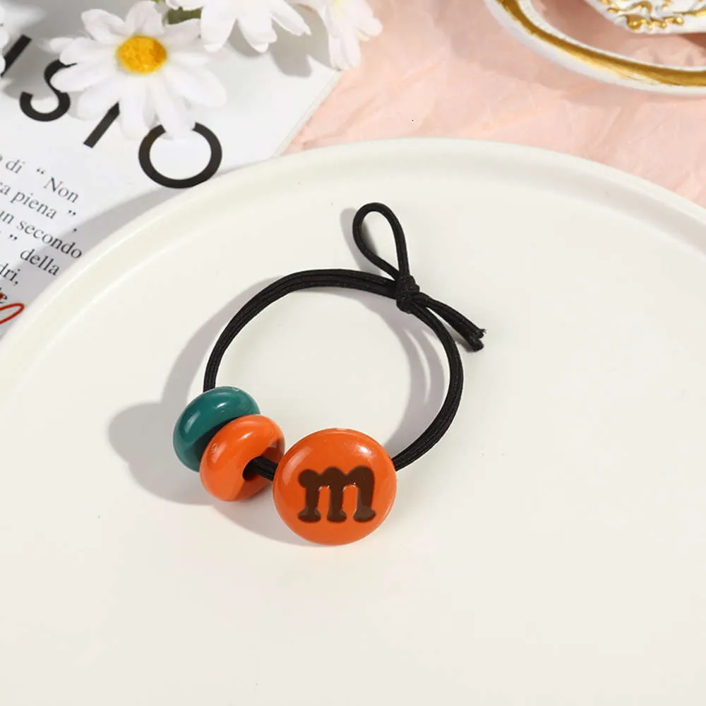 Simple M Bean Rope Spring -Obder Calling Coll Clirk Cute Rubber Band Band Headdrs Women039S New Style 2021959462