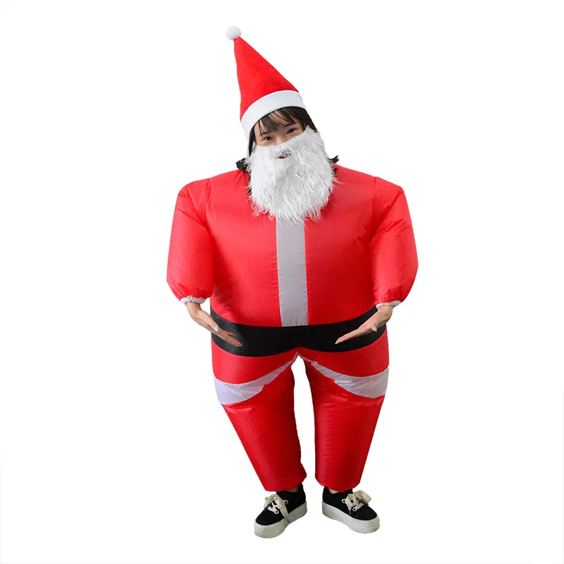 Costume de poupée de mascotte enfants père noël Costumes gonflables de noël filles garçons dessin animé de noël mascotte poupée enfant partie jeu de rôle habiller Outfi