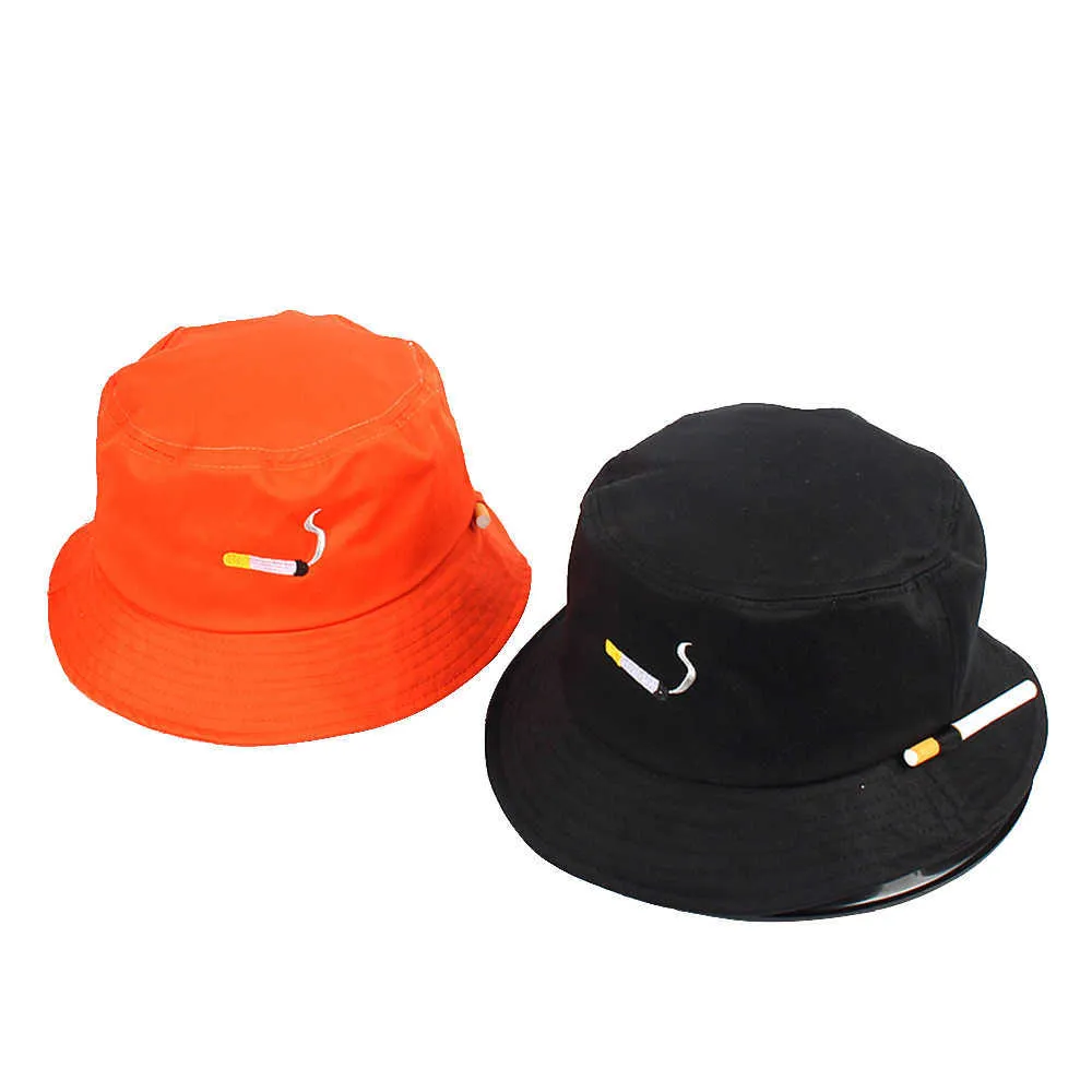 Whole Men kobiety Haft Haft Haft Hapet Hap Hip Hop Fishet Cap Adult Panama Bob Hat Letni miłośnicy Flat Hat Q08052030420