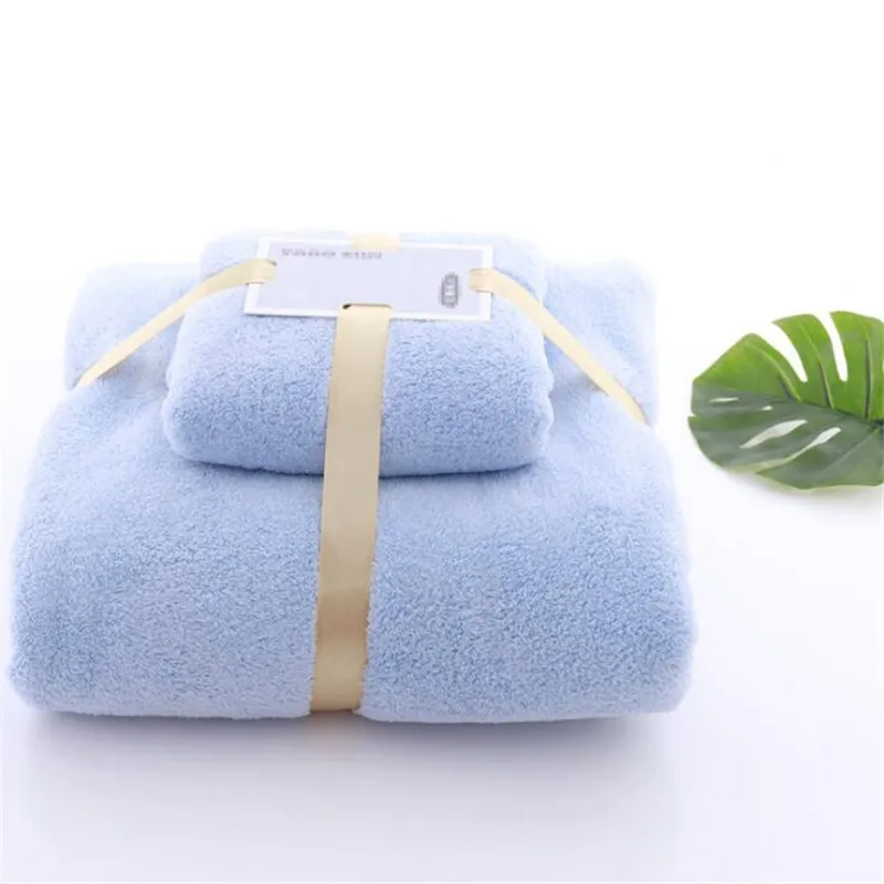 Coral Fleece Absorbent Hair Swimming Face Hand Bath Towel Sets Microfibre Towels Bathroom Towels Microfiber Towel Set T200915