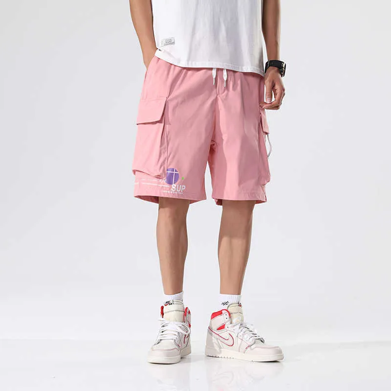 Pantaloncini cargo estivi Uomo Multi-tasche Hip Hop Streetwear Baggy Jogger Uomo Casual Beach Plus Size 8XL 210716