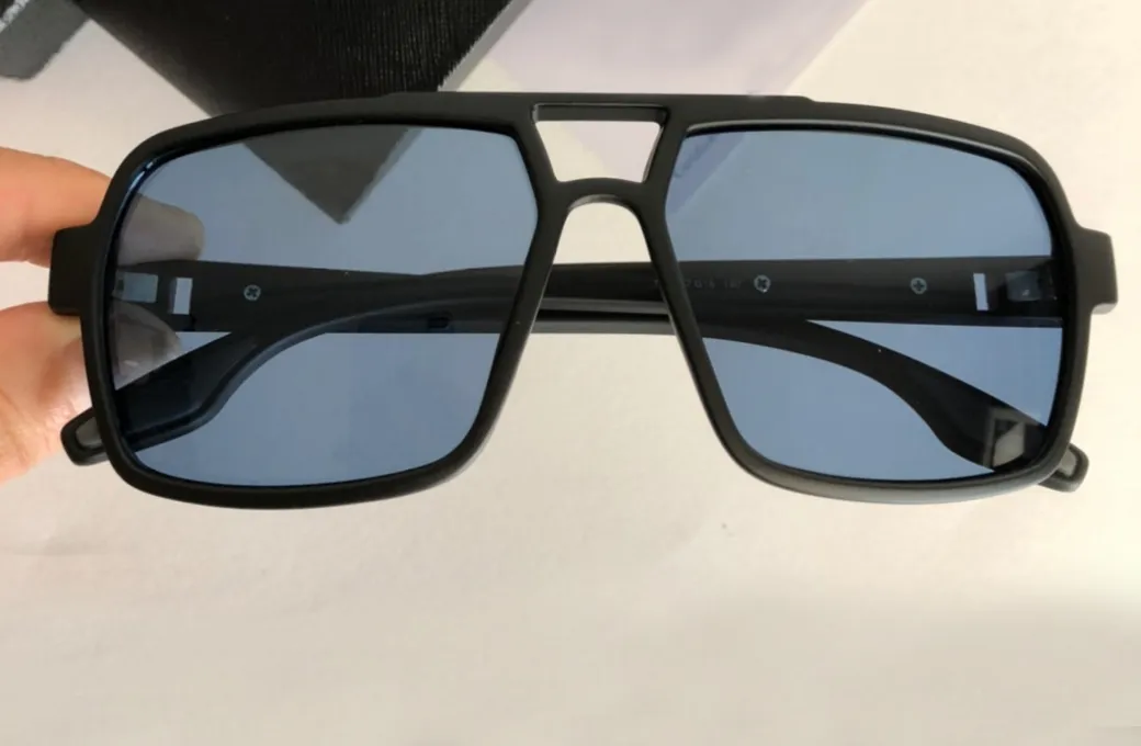 01X Matte Black Grey Polarized Sunglasses Pilot Men Sport Sunglasses Fashion Sun glasses Eyewear Accessories UV400 with Box302o