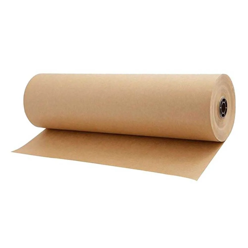 30 Meters Brown Kraft Wrapping Paper Roll Recycled Paper For Gift Crafts Painting Birthday Party Wedding Packaging Decoration Y0712
