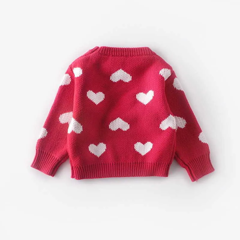 59-2-Love Heart Baby Girl Sweater
