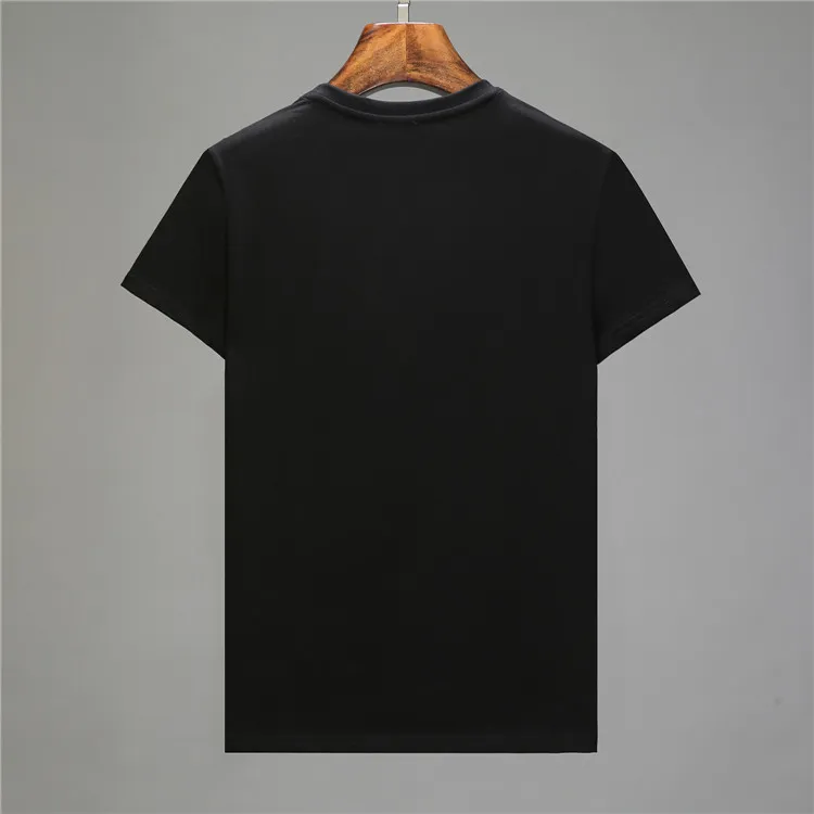 nova camiseta masculina gola redonda top padrão bordado solta confortável respirável camisetas masculinas #T0016