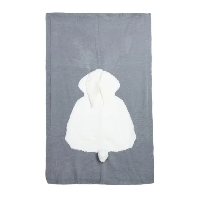 1 stück Decken Swaddle Baby Wrap Gestrickte Decke Für Kind Kaninchen Cartoon Plaid Infant Kleinkind Bettwäsche Swaddling Lassen Sie uns Machen 210309