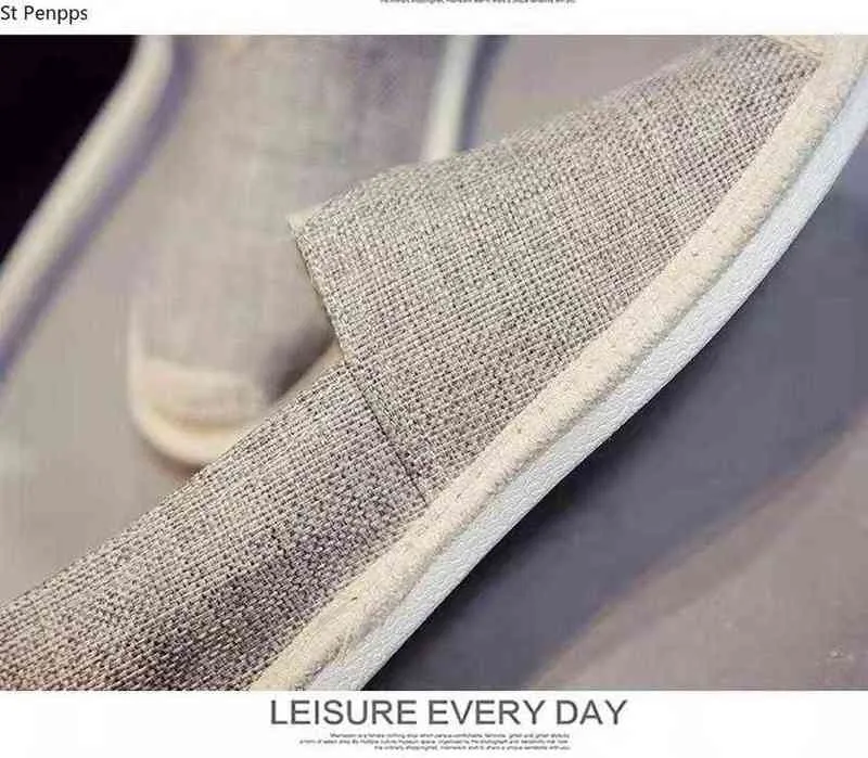 Scarpe eleganti Lino traspirante Casual da uomo Vecchia tela di stoffa di Pechino Estate Tempo libero Pescatore piatto Guida a piedi 220223