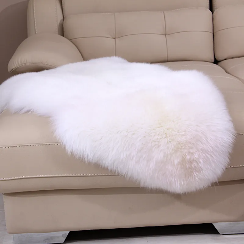 100% lã real tapetes de pele de carneiro sofá almofada de pele pura tapete macio cadeira macia sala estar quarto salão tapete personalizado 21246n