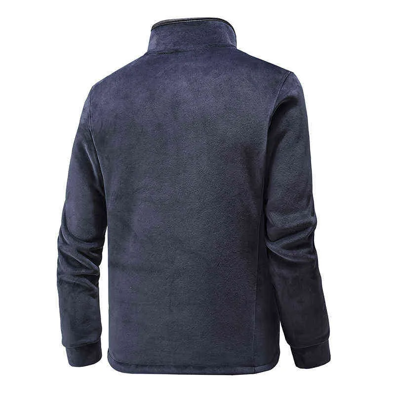 Automne Hommes Vestes Chaud Polaire Manteau Laine D'agneau Vente Vêtements Vestes Mode Hiver Casual Lâche Taille 8XL Veste 211217