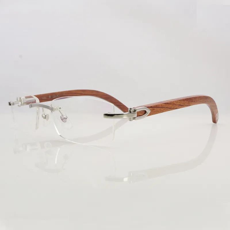 70 Off Online Store Clear Eye Glasses Ramar för män Kvinnor Tillbehör Rimlös Natural Buffalo Horn Gold Transparent Eyegl7482418