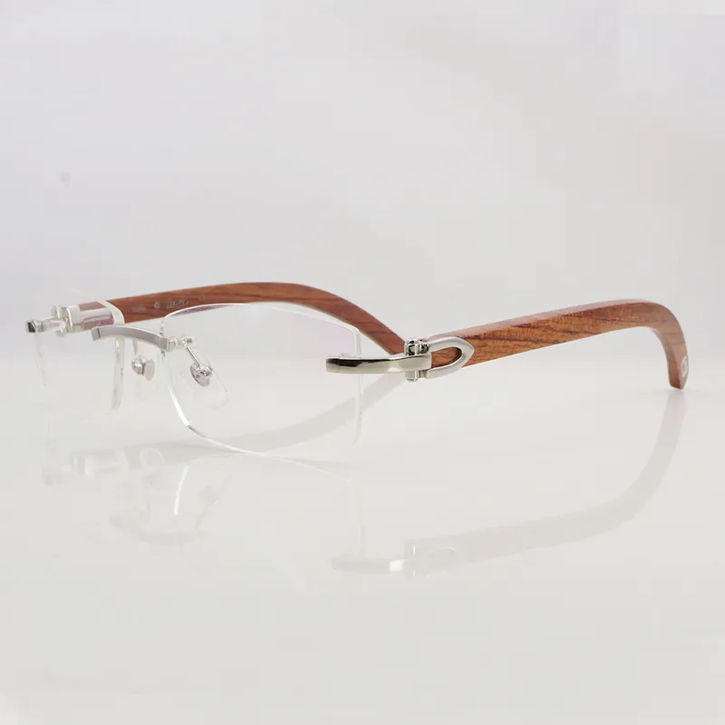 70 Off Store en ligne Clearyey Lunes Frames for Men Women Accessories Rimless Natural Buffalo Horn Gold Transparent Eyegl4324881