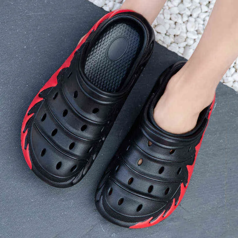 Sandalen Unisex Fashion Beach Dikke Sole Slipper Waterdichte Antislip Slippers voor Vrouwen Mannen Anti-Collision Water Schoenen 220121 220121