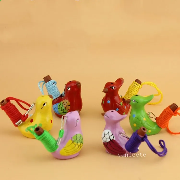 Ceramica Water Bird Whistle Waters Ocarina Song Novità Articoli Decorazione della casa Giocattoli bambini Regalo Festa di Natale Favore T2I52704