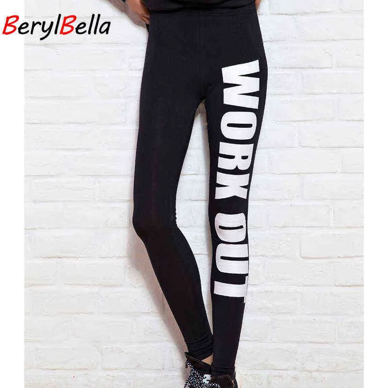 Coton Automne Hiver Femmes Leggings Skinny Guns Imprimé Casual Stretch Noir Pour Crayon Pantalon Femme 211204