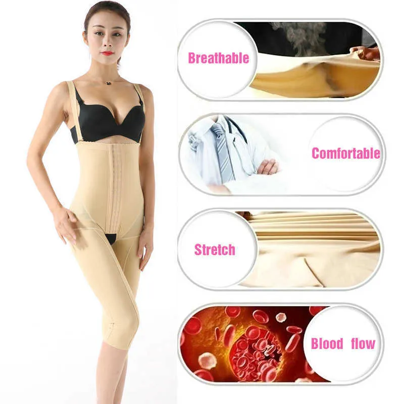 YISHENG Body Shapewear Donna Body Shaper Liposuzione Post Chirurgia Perdere Peso Spaghetti