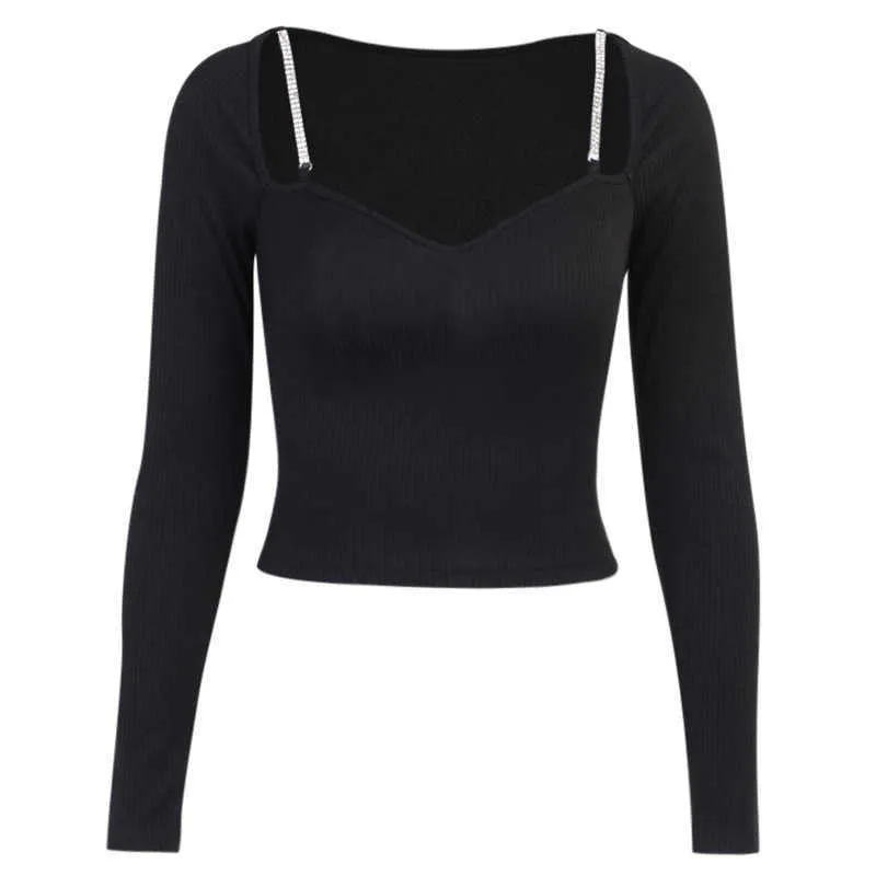 Femme Noël T-shirts Cyber Y2K Tee-shirt Goth Esthétique Crop Tops Vêtements pour femmes Accessoires gothiques Vêtements de créateurs 26431P 210712