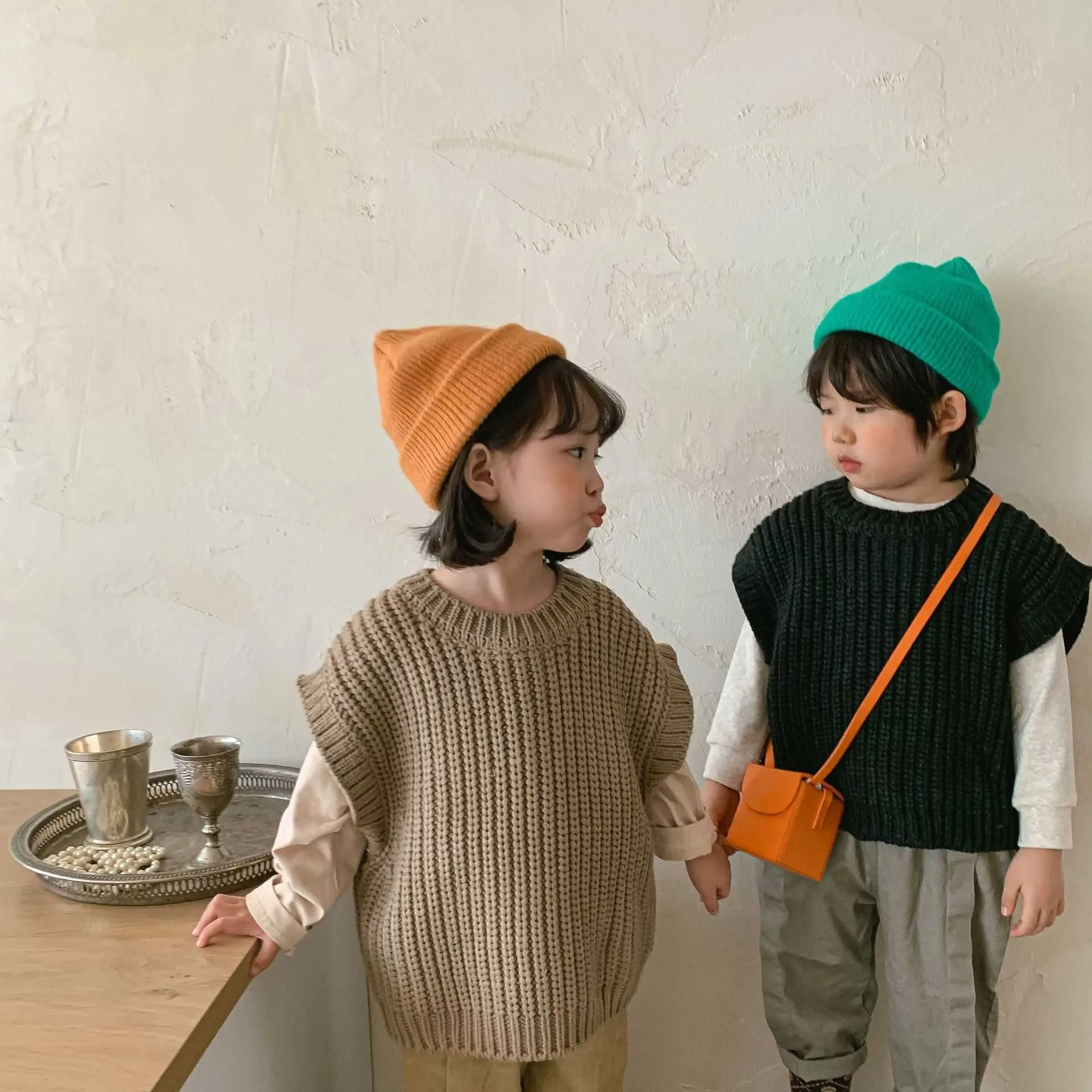 ملابس الأطفال الأطفال الخريف والشتاء سميكة موضوع سترة سترة الطفل الرجعية سترة سترة بلون اللون Y1024