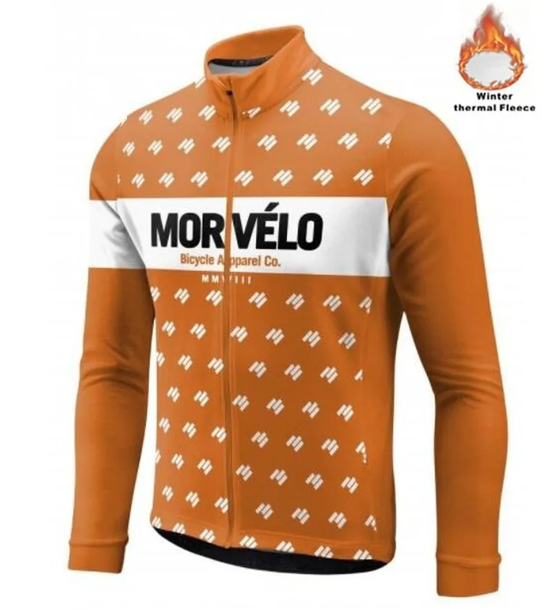 Morvelo Winter Thermal Fleece Radfahren Jersey langarm Ropa ciclismo hombre Fahrrad Tragen Fahrrad Kleidung maillot Ciclismo181V