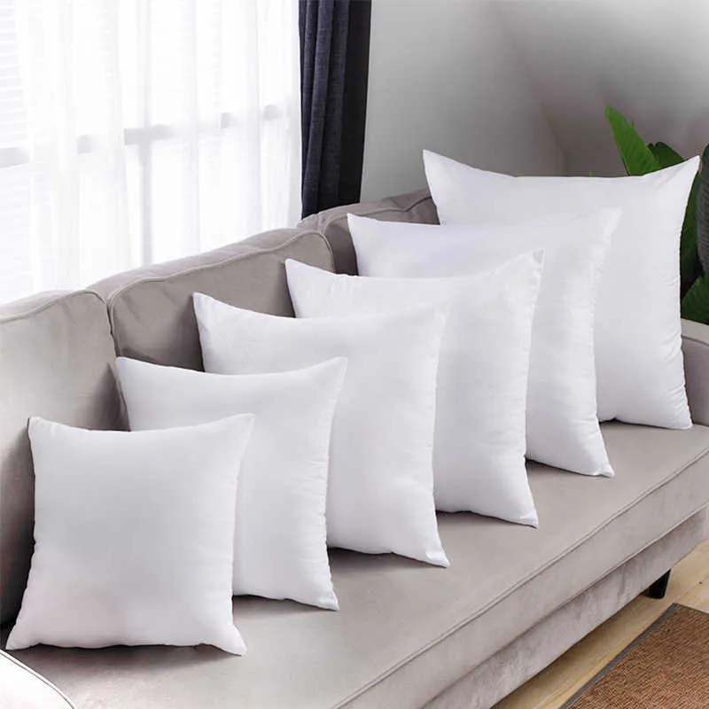 Home Cushion Inner Filling Cotton Padded Pillow Core Inserts Sham Square For Sofa Car Soft Pillows Forms Cushion Core 210716