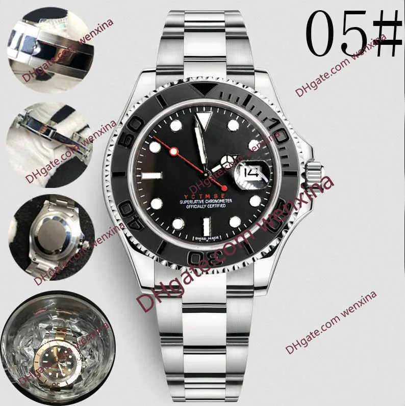 トップウォッチメンズ 40 ミリメートル自動高品質腕時計ステンレス鋼防水超発光メンズ機械式 Orologio di Lusso 腕時計鋼