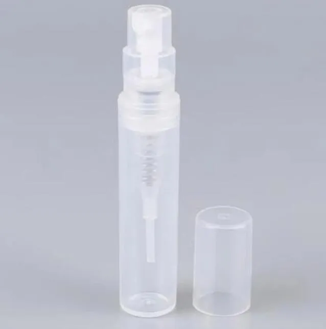 1000 adet 2 ml 3 ml 4 ml 5 ml Küçük Plastik Parfüm Sprey Şişesi Temizle Örnek Mist Püskürtücü Atomizer Pompa Parfüm Şişesi