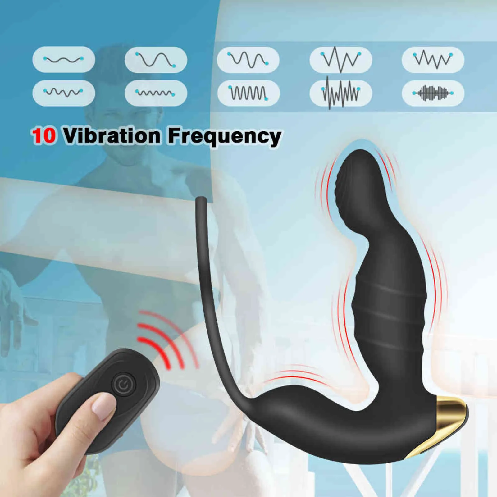 Wibratory NXY Anal Vibrator dla samca masturbator potężny masaż prostaty mężczyźni płci zabawki opóźnienie wytryskujące gejowski sklep erotyczny 1119