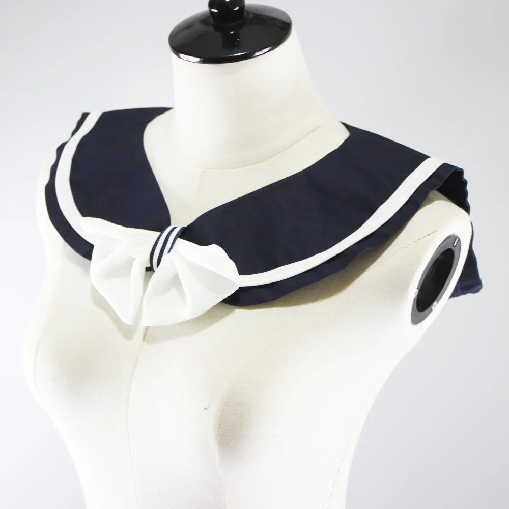 Военно-морской моряк Bowtie поддельная рубашка японский стиль студента съемный ложный воротник одежда аксессуары прибытия