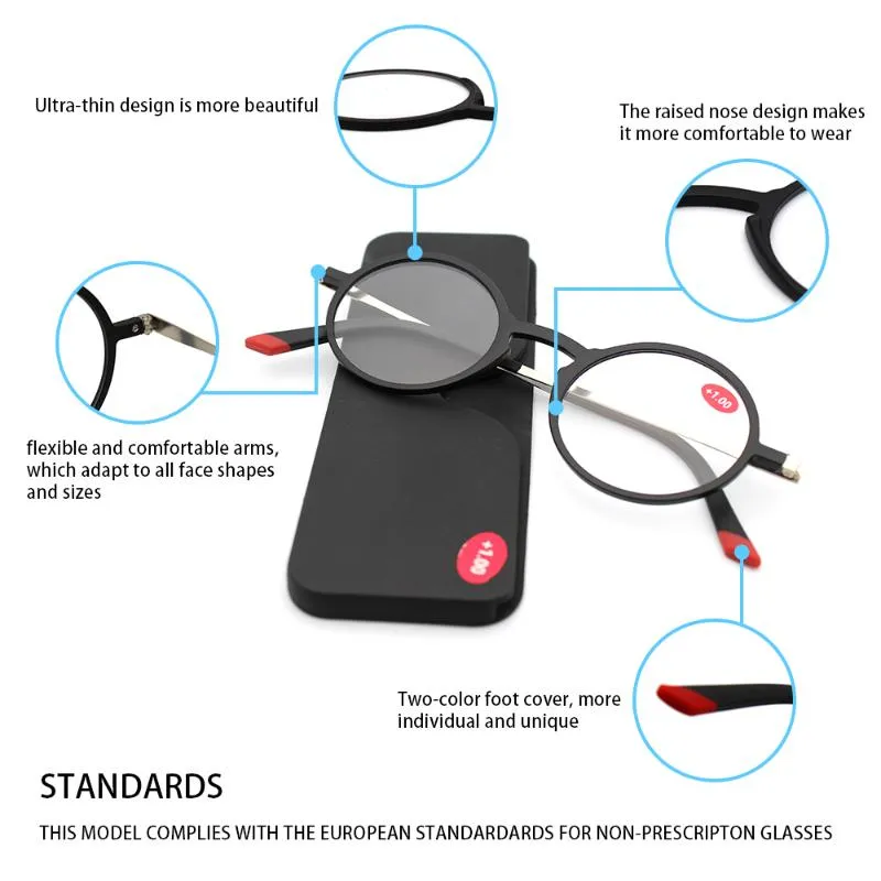 Солнцезащитные очки KAEDEK, тонкая оправа, прямоугольная оправа Tr90, очки для чтения, алюминиевый магнитный футляр, складные очки для дальнозоркости 1 1 5 2 2701