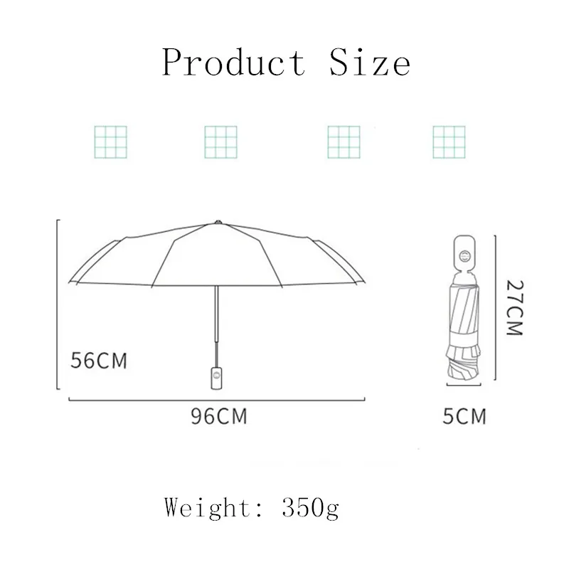 Portable Gear coupe-vent noir revêtement Anti UV filles garçons Parasol enfants beau chat trois parapluies de pluie pliants