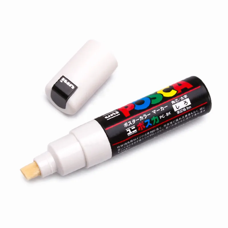 UNI POSCA PAINT MARKER PEN BROAD TIP8MM PC8K 15色絵画Y2007098805798