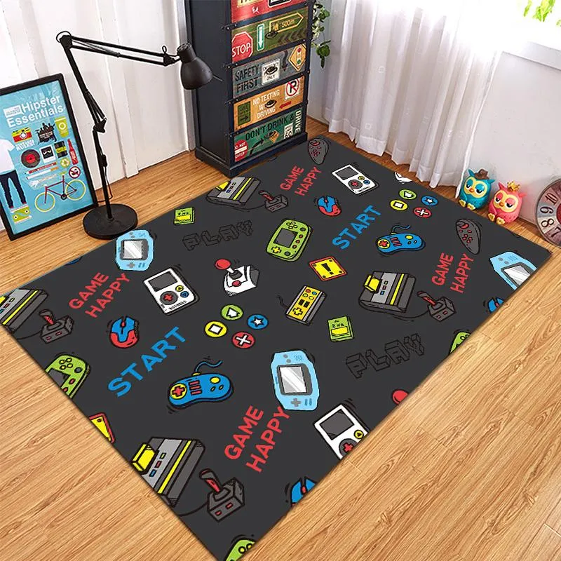 Teppiche 2021 Cartoon Tapete Gamer Bereich Teppiche Anti-Slip Waschbar Für Wohnzimmer Studie Schlafzimmer Kind Spielen Boden Mat279i