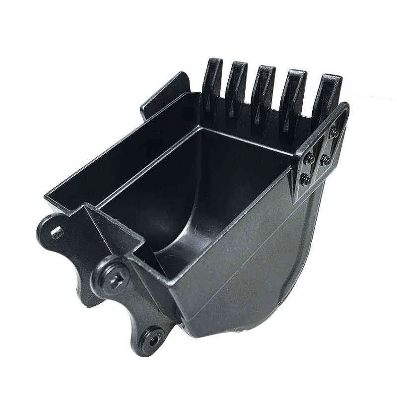 RC Escavadeira Acessórios Full Metal Bucket Broca Grabber Scratch Madeira Cortadores de Liga Liga Controle Remoto Caminhão Peças sobressalentes 211102