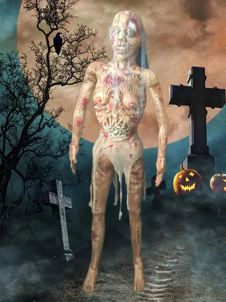 Molto horror Decorazione di Halloween Creepy Zombie Fantasma Spaventoso Corpo insanguinato Zombie Fuga Casa stregata Bar Puntelli Y201006246t