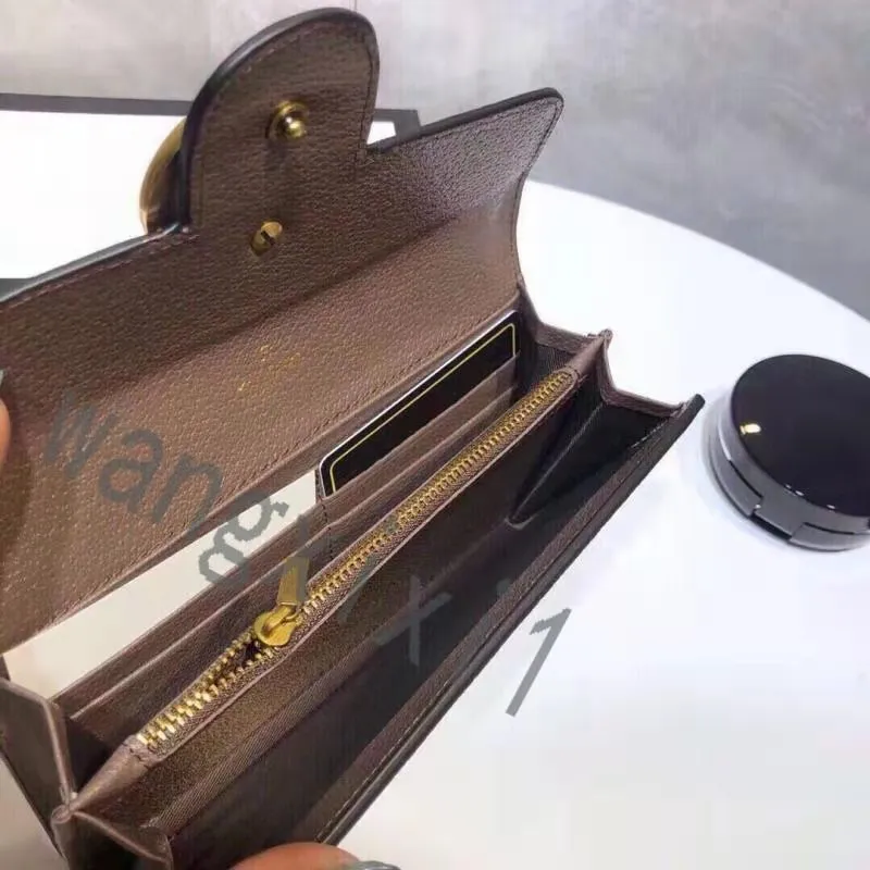 portfel damski portfel zamek błyskawiczny designerka portfela torebka mody Uchwyt kieszoneczny torba dla kobiet z pudełkiem217L