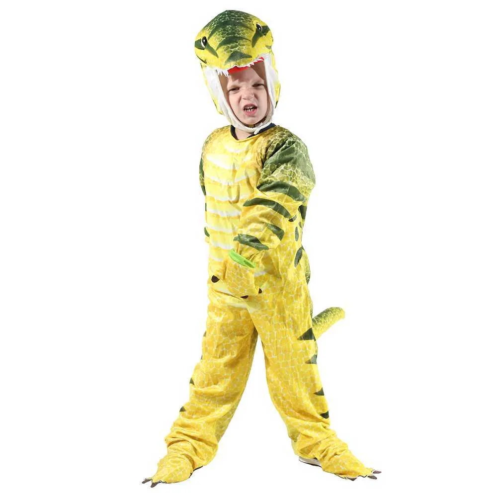 Kind Dinosaurier Cosplay Kostüm Tuch Kinder Party Halloween Kostüme Karneval Kleid für Kinder Jungen Mädchen Rolle Spielen Anzug Q0910