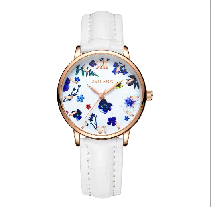 新鮮でシンプルな気質の女性の時計女子学生クォーツ時計豪華なファッションファンの女神の絶妙な腕時計329V