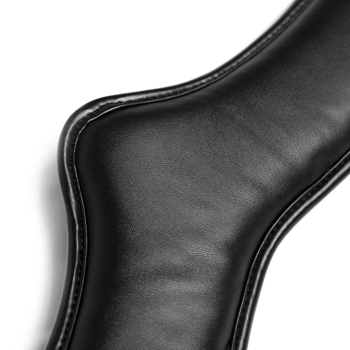 革の貞操姿の襟の袖口の襟ハーネスのセックス製品P0816のためのエロティックな黒いソフトスポンジ